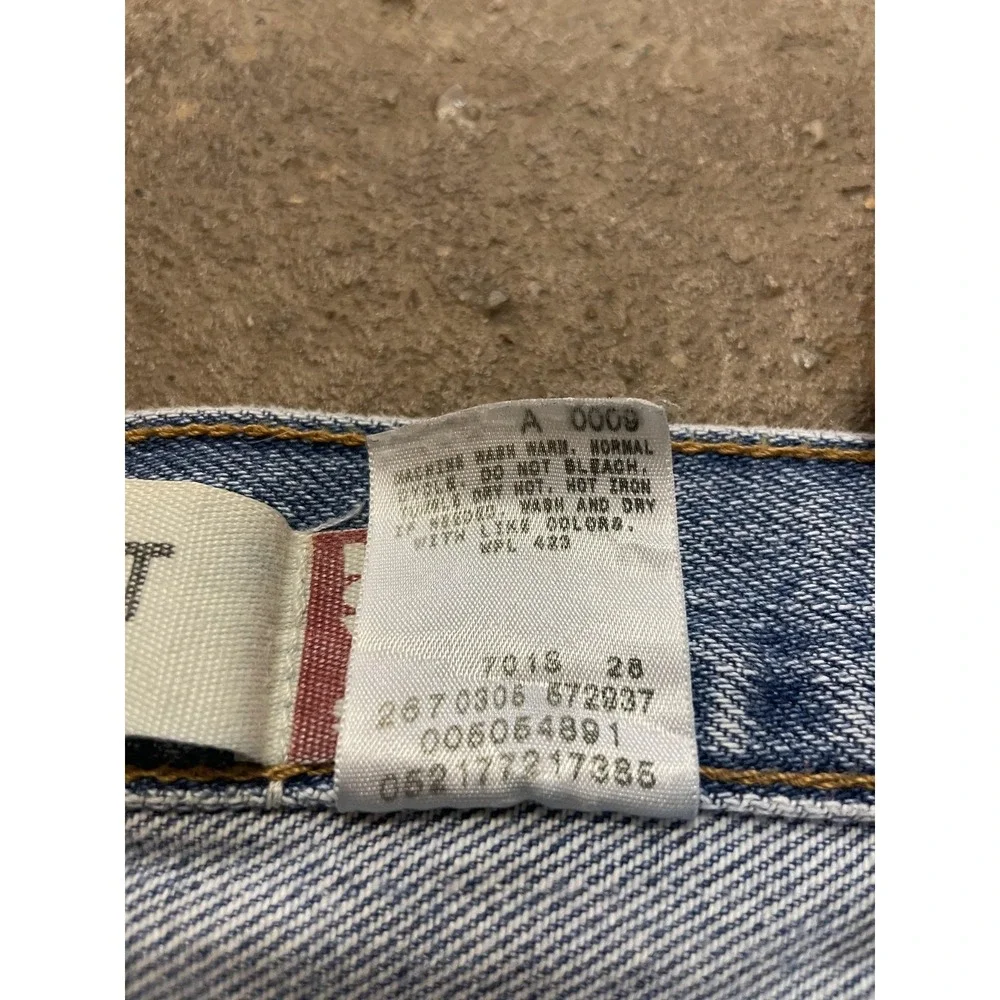 Levis 505 Jeans Mens 36x30 Light Wash Blue Regular Fit‎ Straight Leg Zip Fly